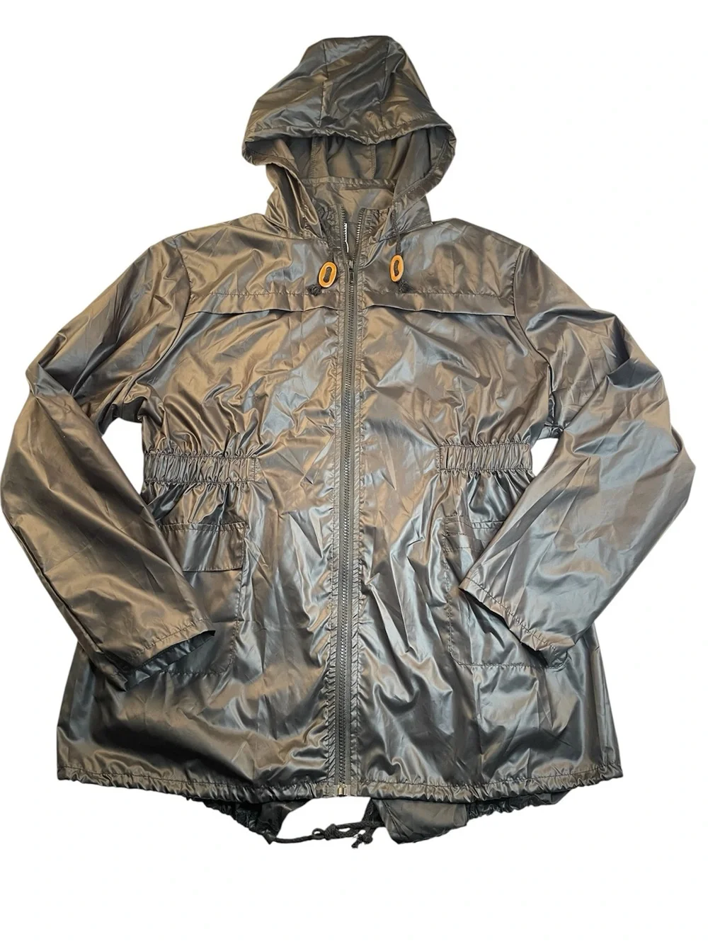 Meaneor Lightweight Hooded Raincoat / Windbreaker Jacket Women's Size Large